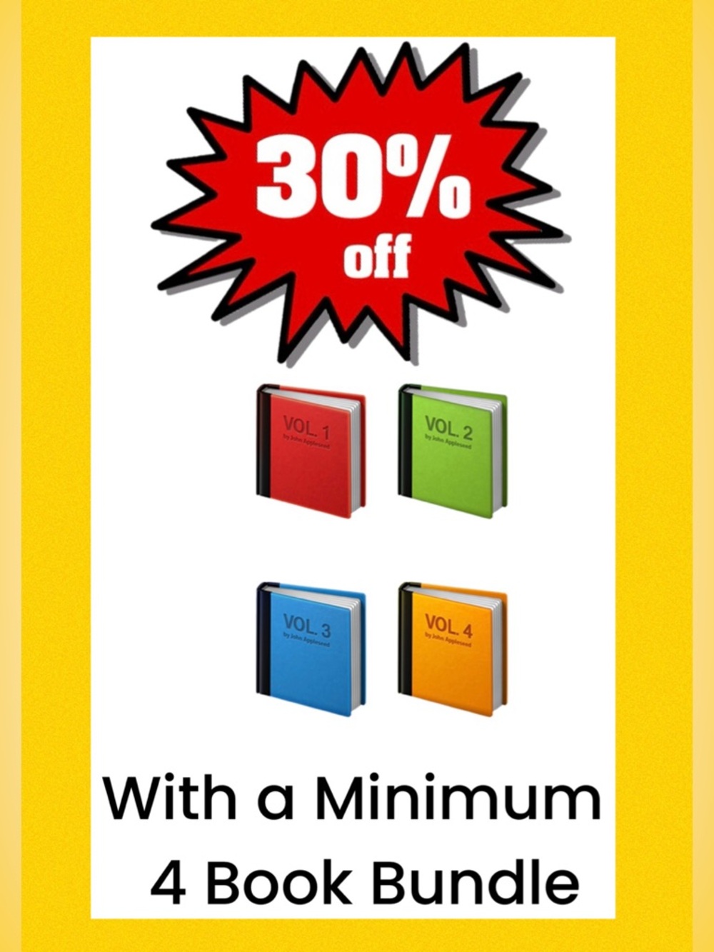 30% Off with a Minimum 4 Book Bundle